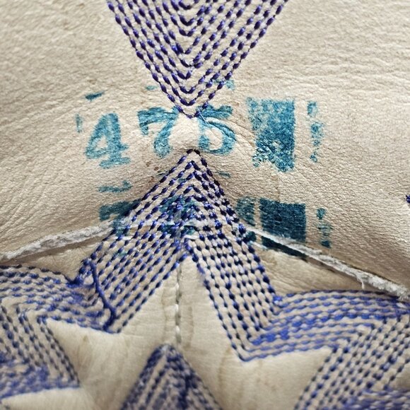 Bias Cut Alligator Cowboy Boots Vintage Exotic Custom 7.5D Brown Gator Western - Picture 4 of 16